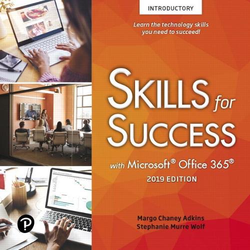 Бумажная книга «Skills for Success with Microsoft Office 2019 Introductory», автор Марго Адкинс - фото №1