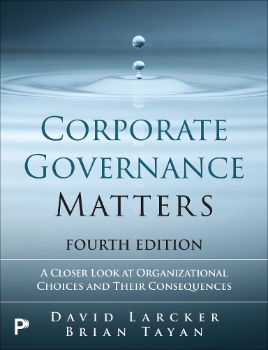 Бумажная книга «Corporate Governance Matters», авторов Брайан Таян, Дэвид Ларкер - фото №1