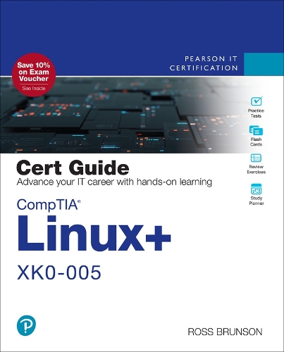 [object Object] «CompTIA Linux+ XK0-005 Cert Guide», автор Росс Брансон - фото №1