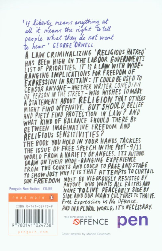 Бумажная книга «Free Expression is No Offence» - фото №1