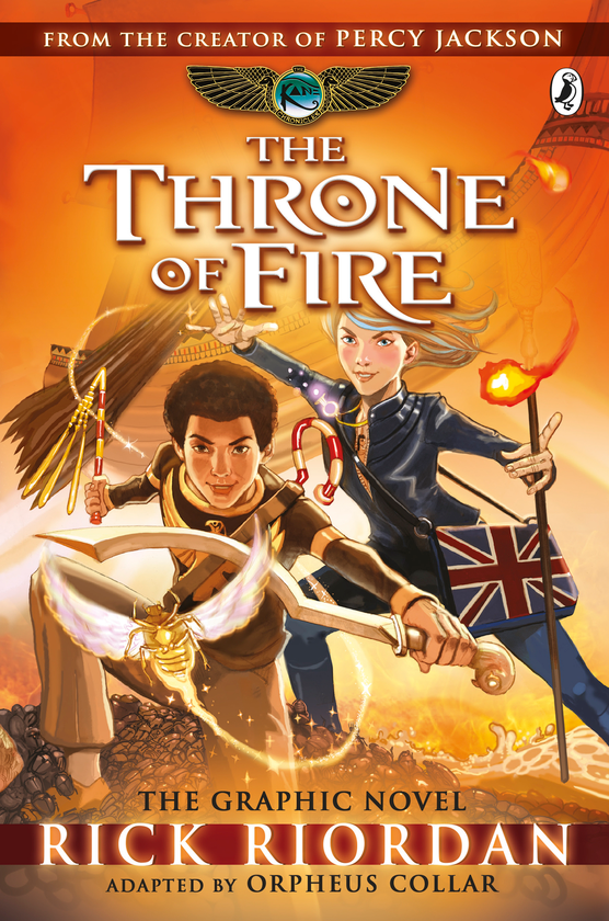 Бумажная книга «The Throne of Fire: The Graphic Novel (The Kane Chronicles Book 2)», автор Рик Риордан - фото №1