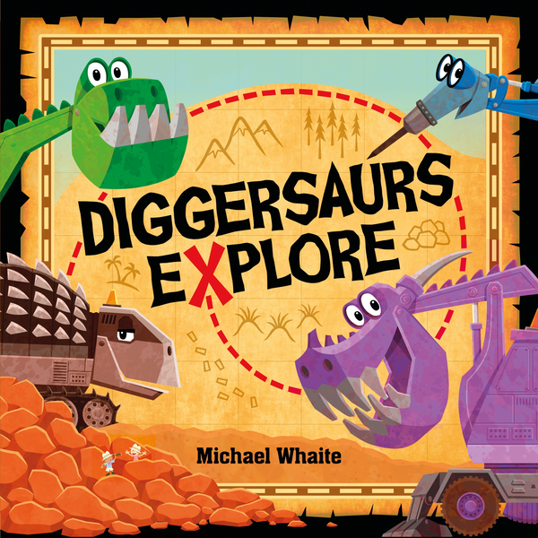 Бумажная книга «Diggersaurs Explore!», автор Майкл Уейт - фото №1