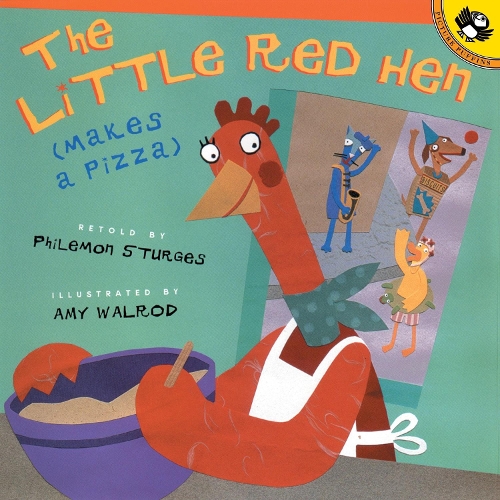 Паперова книга «The Little Red Hen Makes a Pizza», автор Філомен Стерджес - фото №1