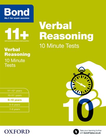 Паперова книга «Bond 11+: Verbal Reasoning: 10 Minute Tests : 9-10 years», автор Френсіс Даун - фото №1