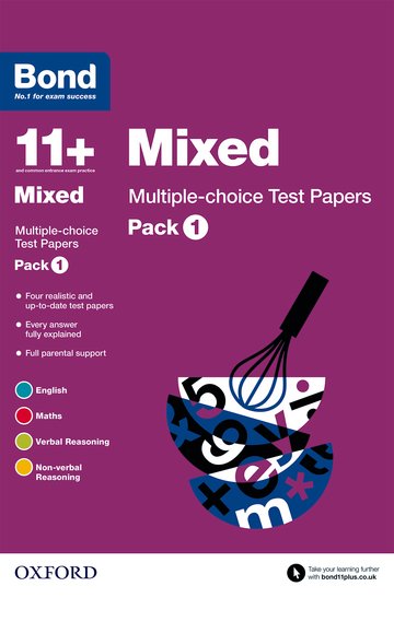 Бумажная книга «Bond 11+: Mixed: Multiple-choice Test Papers : Pack 1», автор Элисон Примроуз - фото №1