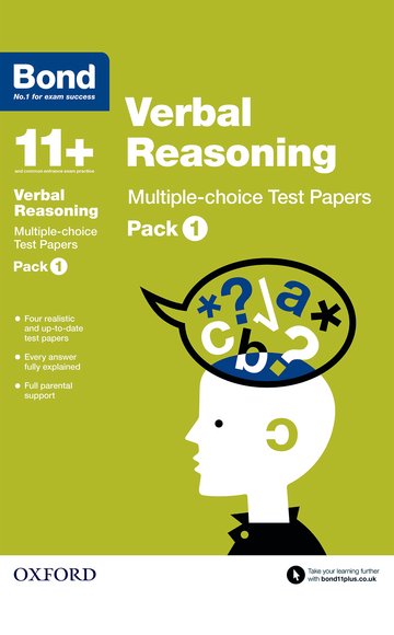 Бумажная книга «Bond 11+: Verbal Reasoning: Multiple-choice Test Papers : Pack 1», автор Фрэнсис Даун - фото №1