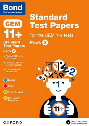 Бумажная книга «Bond 11+: CEM: Standard Test Papers: Ready for the 2025 exam: Pack 2», авторов Элисон Примроуз, Мишельджой Хьюз - фото №1