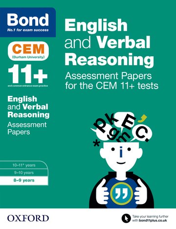 Бумажная книга «Bond 11+ English and Verbal Reasoning Assessment Papers for the CEM 11+ tests : 8-9 years», автор Мишельджой Хьюз - фото №1