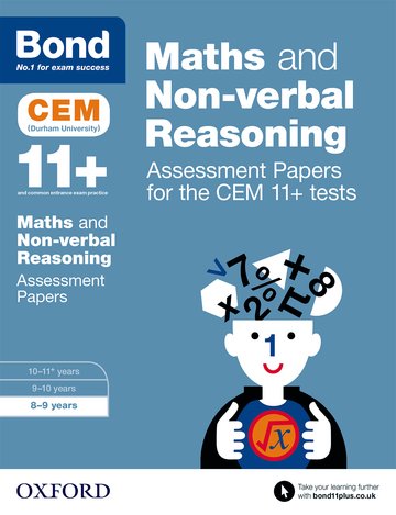 Бумажная книга «Bond 11+: Maths and Non-verbal Reasoning: Assessment Papers for the CEM 11+ tests : 8-9 years», автор Элисон Примроуз - фото №1