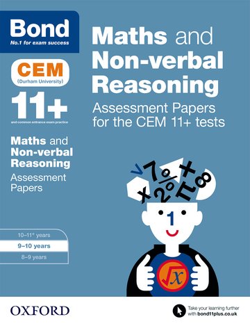 Паперова книга «Bond 11+: Maths and Non-verbal Reasoning: Assessment Papers for the CEM 11+ tests : 9-10 years» - фото №1