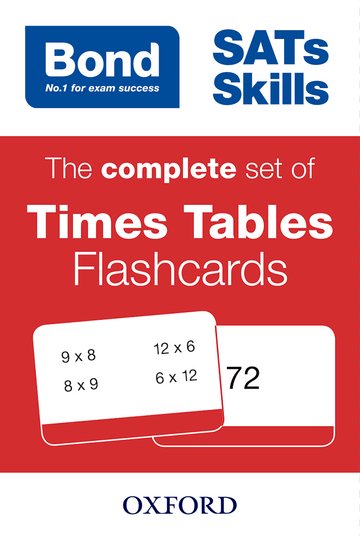 Бумажная книга «Bond SATs Skills: The complete set of Times Tables Flashcards» - фото №1