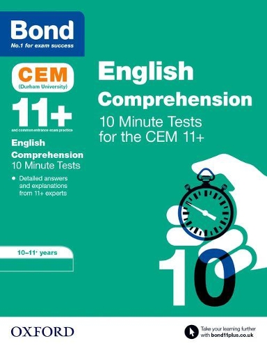 [object Object] «Bond 11+: CEM English Comprehension 10 Minute Tests: Ready for the 2025 exam: 10-11 Years», автор Крістін Дженкінс - фото №1