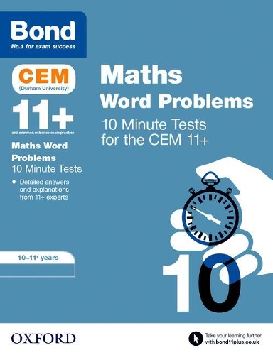 Бумажная книга «Bond 11+: CEM Maths Word Problems 10 Minute Tests: Ready for the 2025 exam: 10-11 Years», автор Мишельджой Хьюз - фото №1