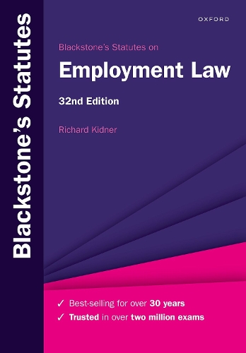 Паперова книга «Blackstone's Statutes on Employment Law», автор Річард Кіднер - фото №1