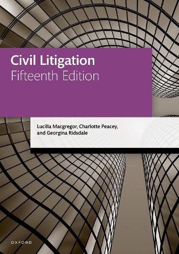 Паперова книга «Civil Litigation», авторів Шарлотта Пейсі, Джорджина Рідсдейл, Люсілла Макгрегор - фото №1