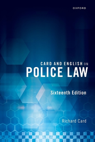 Бумажная книга «Card and English on Police Law», автор Ричард Кард - фото №1