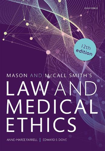 Бумажная книга «Mason and McCall Smith's Law and Medical Ethics», авторов Анн-Мари Фаррелл, Эдвард С. Дав - фото №1