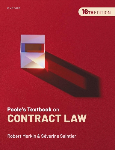 Паперова книга «Poole's Textbook on Contract Law», автор Северин Сентьє - фото №1