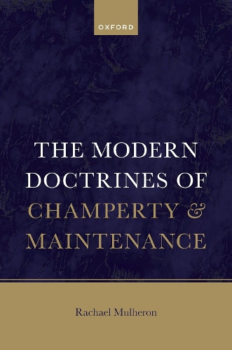Паперова книга «The Modern Doctrines of Champerty and Maintenance», автор Рейчел Малхерон - фото №1