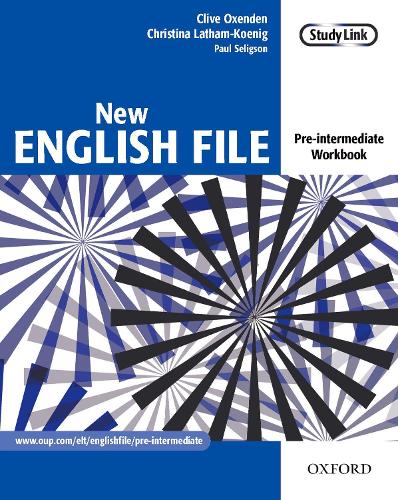[object Object] «New English File: Pre-intermediate: Workbook: Six-level general English course for adults», авторов Кристина Лэтэм-Кениг, Клайв Оксенден, Пол Селигсон - фото №1