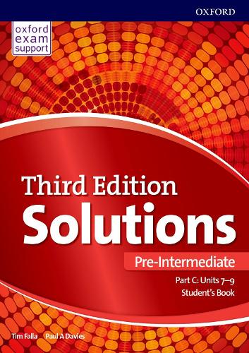 [object Object] «Solutions: Pre-Intermediate: Student's Book C Units 7-9: Leading the way to success», авторов Пол Дэвис, Тим Фалла - фото №1