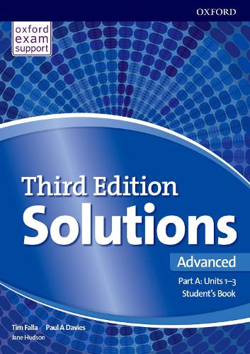 Паперова книга «Solutions: Advanced: Student's Book A Units 1-3: Leading the way to success», авторів Пол Девіс, Тім Фалла - фото №1
