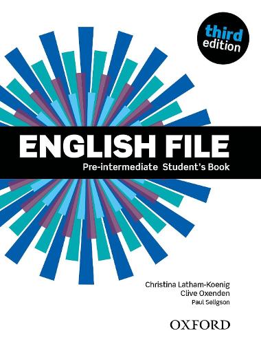 [object Object] «English File Third Edition Pre Intermediate Student Book», авторов Клайв Оксенден, Кристина Лэтэм-Кениг - фото №1