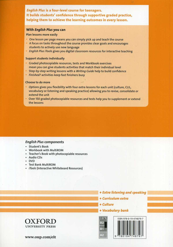 Бумажная книга «English Plus 4. An English Secondary Course for Students Aged 12-16 Years» - фото №1