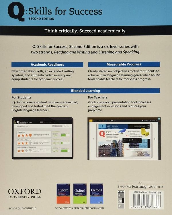 Паперова книга «Q: Skills for Success. Level 2: Listening and Speaking. Student Book with iQ Online», автор Маргарет Брукс - фото №1