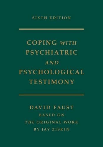 Паперова книга «Ziskin's Coping with Psychiatric and Psychological Testimony», автор Девід Фауст - фото №1