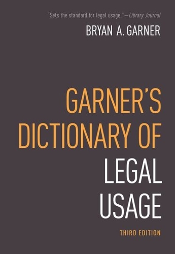 Паперова книга «Garner's Dictionary of Legal Usage», автор Брайан Гарнер - фото №1