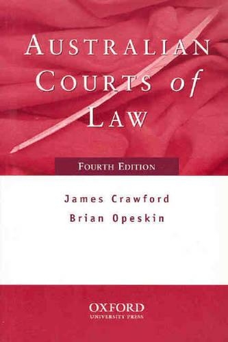 Бумажная книга «Australian Courts of Law 4e», автор Брайан Опескин - фото №1