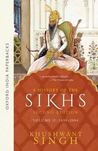 Бумажная книга «A History of the Sikhs», автор Хушвант Сингх - фото №1