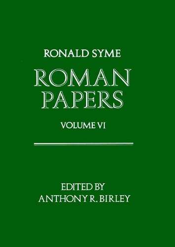 Бумажная книга «Roman Papers: Volume VI», автор Рональд Сайм - фото №1