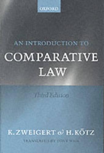Бумажная книга «An Introduction to Comparative Law», авторов Хайн Котц, Конрад Цвайгерт - фото №1