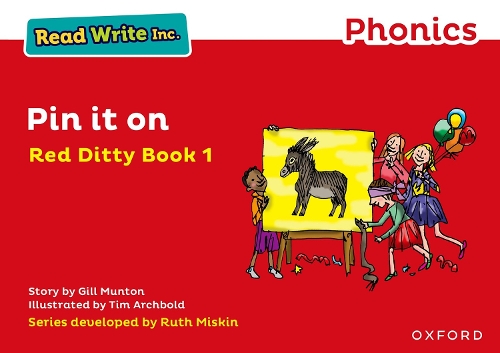 Бумажная книга «Read Write Inc. Phonics: Pin It On (Red Ditty Book 1)», автор Джилл Мантон - фото №1