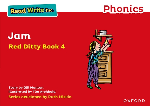 Бумажная книга «Read Write Inc. Phonics: Jam (Red Ditty Book 4)», автор Джилл Мантон - фото №1