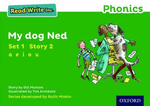 Бумажная книга «Read Write Inc. Phonics: My Dog Ned (Green Set 1 Storybook 2)», автор Джилл Мантон - фото №1