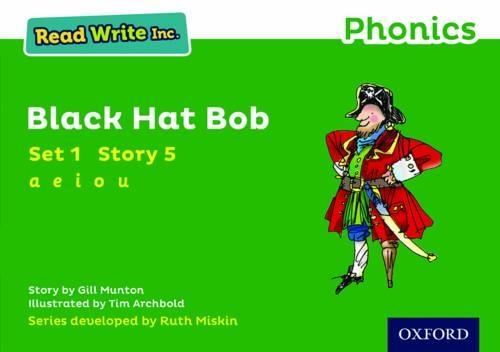 Бумажная книга «Read Write Inc. Phonics: Black Hat Bob (Green Set 1 Storybook 5)», автор Джилл Мантон - фото №1
