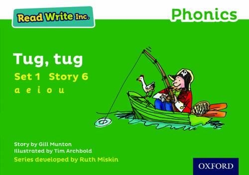 Бумажная книга «Read Write Inc. Phonics: Tug, Tug (Green Set 1 Storybook 6)», автор Джилл Мантон - фото №1