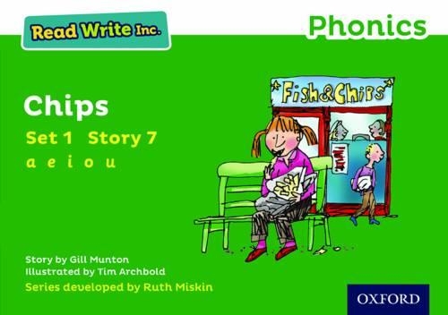 Паперова книга «Read Write Inc. Phonics: 7 Chips (Green Set 1 Storybook)», автор Джилл Мантон - фото №1