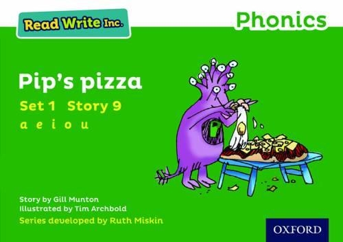 Бумажная книга «Read Write Inc. Phonics: 9 Pip's Pizza (Green Set 1 Storybook)», автор Джилл Мантон - фото №1
