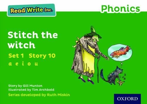 Бумажная книга «Read Write Inc. Phonics: Stitch the Witch (Green Set 1 Storybook 10)», автор Джилл Мантон - фото №1
