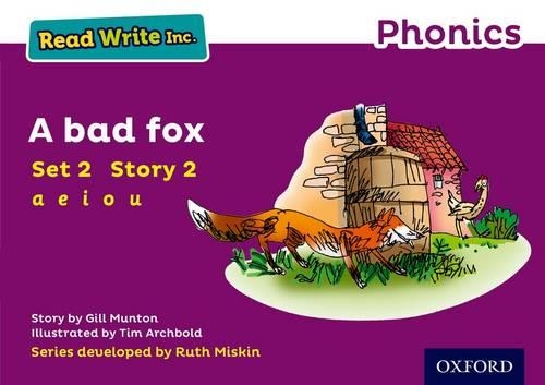 Бумажная книга «Read Write Inc. Phonics: A Bad Fox (Purple Set 2 Storybook 2)», автор Джилл Мантон - фото №1
