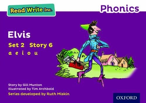 Бумажная книга «Read Write Inc. Phonics: Elvis (Purple Set 2 Storybook 6)», автор Джилл Мантон - фото №1