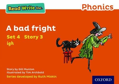 Бумажная книга «Read Write Inc. Phonics: A Bad Fright (Orange Set 4 Storybook 3)», автор Джилл Мантон - фото №1