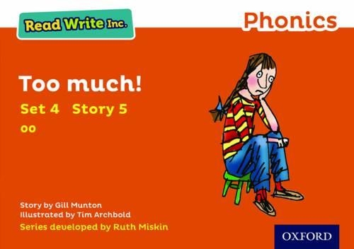 Бумажная книга «Read Write Inc. Phonics: Too Much! (Orange Set 4 Storybook 5)», автор Джилл Мантон - фото №1