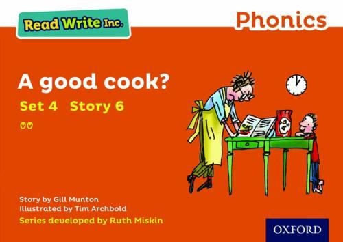 Бумажная книга «Read Write Inc. Phonics: A Good Cook? (Orange Set 4 Storybook 6)», автор Джилл Мантон - фото №1