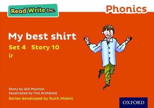 Паперова книга «Read Write Inc. Phonics: My Best Shirt (Orange Set 4 Storybook 10)», автор Джилл Мантон - фото №1