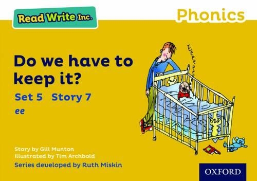 Бумажная книга «Read Write Inc. Phonics: Do We Have to Keep it? (Yellow Set 5 Storybook 7)», автор Джилл Мантон - фото №1